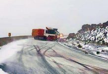 Las nevadas impiden el paso de dos mil camiones en Tambo Quemado