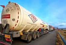 Bloqueos dejan sin gas natural a Huanuni y Viluyo