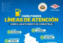 YPFB habilita 8 números de WhatsApp para informar sobre el abastecimiento de combustibles en Bolivia