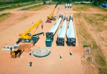 ENDE avanza en traslado de aerogeneradores para el Parque Eólico Warnes II